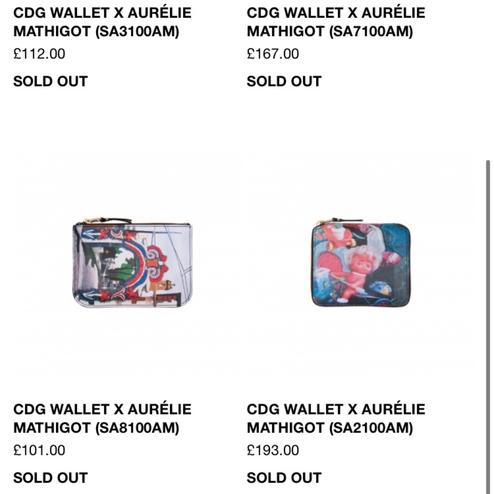 Rare Comme Des Garçon Aurelie Mathigot wallet - Picture 8 of 9